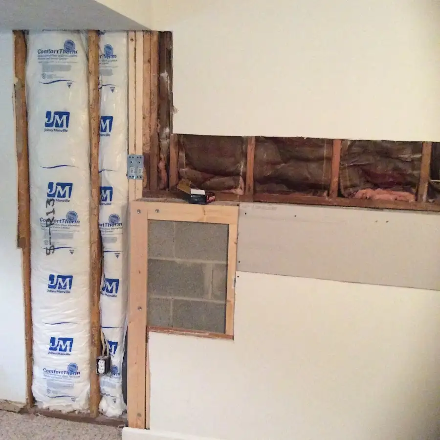 Wall insulation replacement during Contents Cleaning & Restoration in Battlefield